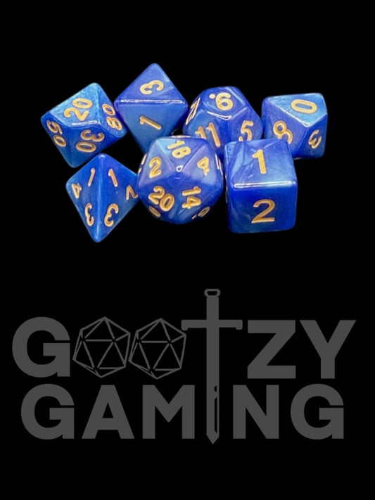 Wizard's Wish - Plastic Standard 7 Dice Set - D&D Dice - Gootzy Gaming