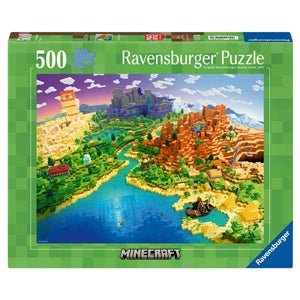 World of Minecraft 500 Piece Puzzle - Gootzy Gaming