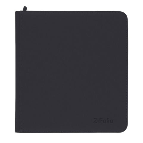 Z - Folio 12 Pocket Zippered LX Side Loading Binder - Black - Gootzy Gaming