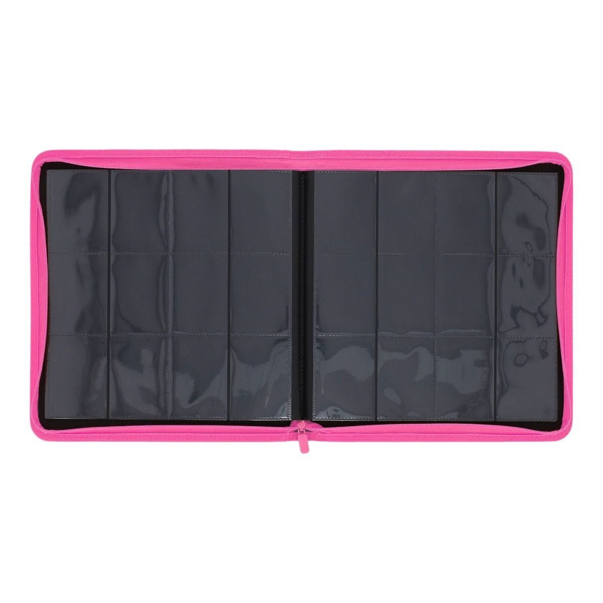 Z - Folio 12 Pocket Zippered LX Side Loading Binder - Pink - Gootzy Gaming