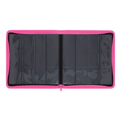 Z - Folio 12 Pocket Zippered LX Side Loading Binder - Pink - Gootzy Gaming