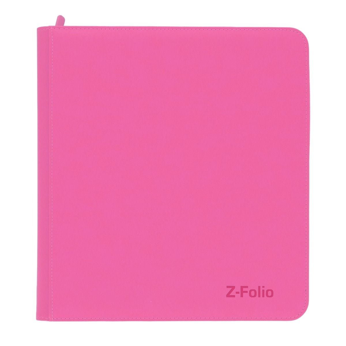 Z - Folio 12 Pocket Zippered LX Side Loading Binder - Pink - Gootzy Gaming