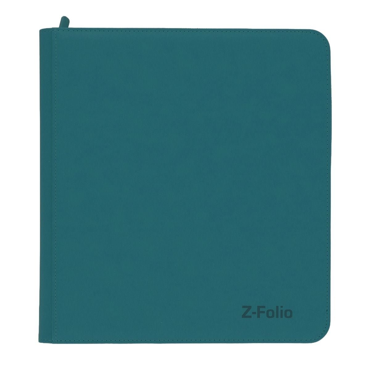 Z - Folio 12 Pocket Zippered LX Side Loading Binder - Teal - Gootzy Gaming