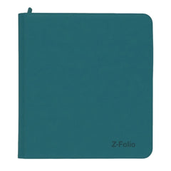 Z - Folio 12 Pocket Zippered LX Side Loading Binder - Teal - Gootzy Gaming