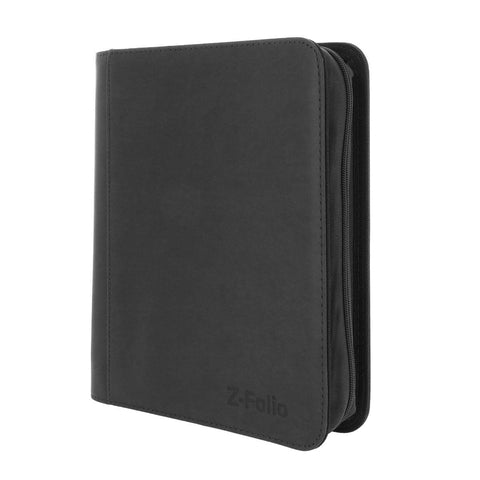 Z - Folio 4 Pocket Zippered LX Toploaders Binder - Black - Gootzy Gaming