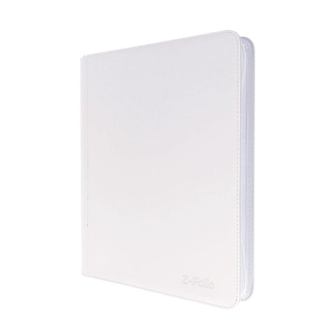 Z - Folio 9 Pocket Zippered LX Toploaders Binder - White - Gootzy Gaming