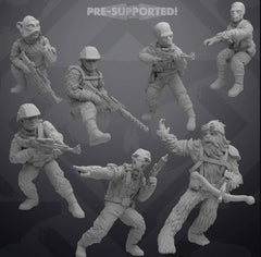 AA5 Party Bus Crew - 7 Miniature All In Bundle - SW Legion Compatible (38 - 40mm tall) Resin 3D Print - Skullforge Studios - Gootzy Gaming