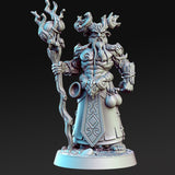 Aerlin, Druid of the Old Ways - Single Roleplaying Miniature for D&D or Pathfinder - 32mm Scale Resin 3D Print - RN EStudios - Gootzy Gaming