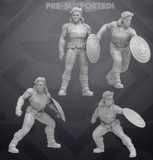 Agent London Superhero Miniature - MCP/Crisis Protocol Compatible (40mm tall) Resin 3D Print - Skullforge Studios - Gootzy Gaming