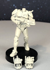 Airborne Clone Commander Miniature - SW Legion Compatible (38 - 40mm tall) Multi - Piece Resin 3D Print - Dark Fire Designs - Gootzy Gaming