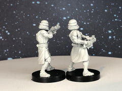 Airborne Clone Trooper Heavies Miniature -Single or Both- SW Legion Compatible (38-40mm tall) Multi-Piece Resin 3D Print - Dark Fire Designs - Gootzy Gaming