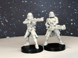 Airborne Clone Trooper Heavies Miniature -Single or Both- SW Legion Compatible (38-40mm tall) Multi-Piece Resin 3D Print - Dark Fire Designs - Gootzy Gaming
