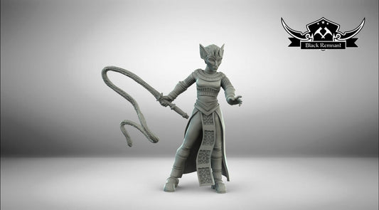 Alien Feline Queen Miniature - SW Legion Compatible (38-40mm tall) Multi-Piece Resin 3D Print - Black Remnant - Gootzy Gaming