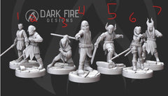 Alien Wizard Knight Miniature - SW Legion Compatible (38 - 40mm tall) Resin 3D Print - Dark Fire Designs - Gootzy Gaming
