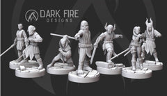 Alien Wizard Knight Miniature - SW Legion Compatible (38 - 40mm tall) Resin 3D Print - Dark Fire Designs - Gootzy Gaming