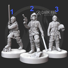 Alliance Hero, Pilot and Cold Weather Ver. - SW Legion Compatible Miniature (38-40mm tall) High Quality 8k Resin 3D Print - Dark Fire Designs - Gootzy Gaming