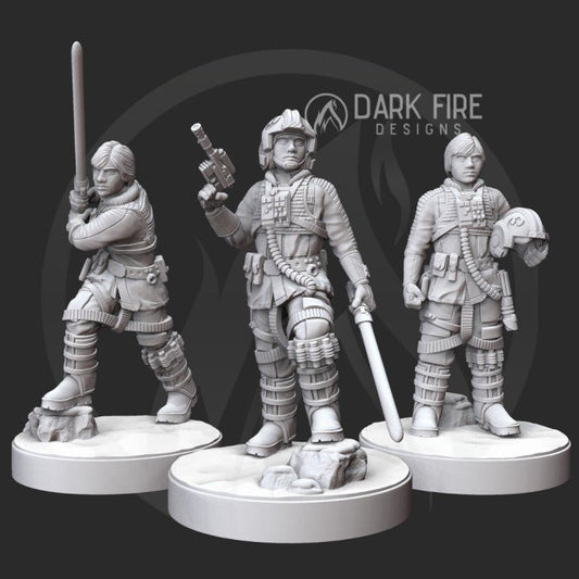 Alliance Hero, Pilot and Cold Weather Ver. - SW Legion Compatible Miniature (38 - 40mm tall) High Quality 8k Resin 3D Print - Dark Fire Designs - Gootzy Gaming