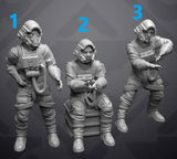 Alpha Wing Pilots Casual Idle Poses - Single Miniature - SW Legion Compatible (38-40mm tall) Resin 3D Print - Skullforge Studios - Gootzy Gaming