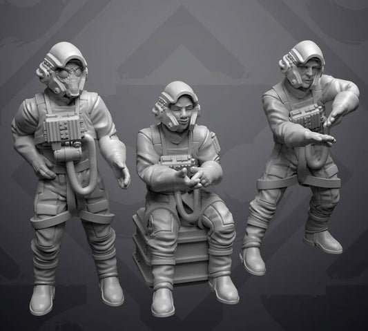 Alpha Wing Pilots Casual Idle Poses - Single Miniature - SW Legion Compatible (38 - 40mm tall) Resin 3D Print - Skullforge Studios - Gootzy Gaming