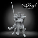 Ancient Dark Armored Alchemist Miniature - SW Legion Compatible (38-40mm tall) Multi-Piece Resin 3D Print - Black Remnant - Gootzy Gaming