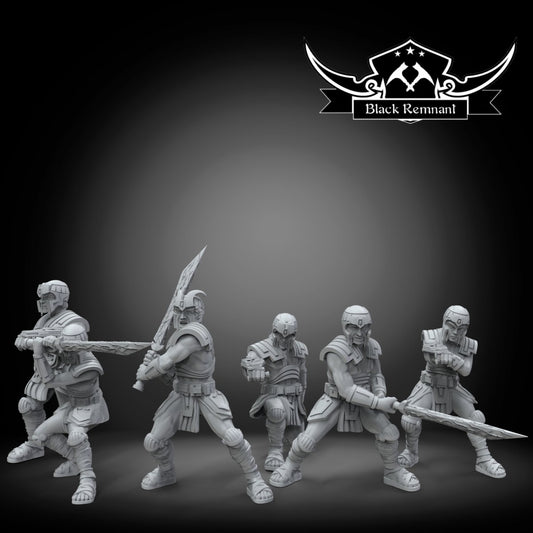 Ancient Sith Warriors - SW Legion Compatible Miniature (38-40mm tall) High Quality 8k Resin 3D Print - Black Remnant - Gootzy Gaming