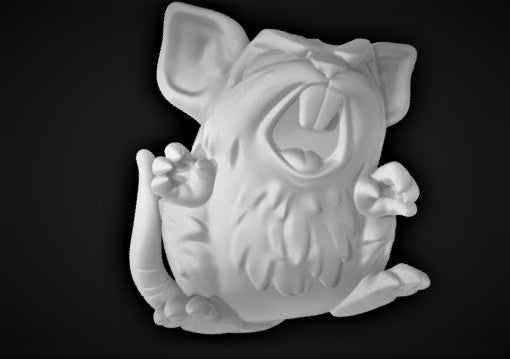 Angry Hamster Companion - Small Single Roleplaying Miniature for D&D or Pathfinder - 32mm Scale Detailed Resin 3D Print - Gootzy Gaming