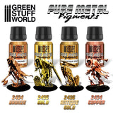 Antique Gold - Pure Metal Pigment Powder - Green Stuff World - 30 mL bottle - Gootzy Gaming