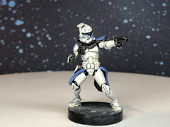 ARC Clone Captain Miniature - SW Legion Compatible (38-40mm tall) Multi-Piece Resin 3D Print - Dark Fire Designs - Gootzy Gaming