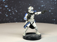 ARC Clone Captain Miniature - SW Legion Compatible (38-40mm tall) Multi-Piece Resin 3D Print - Dark Fire Designs - Gootzy Gaming