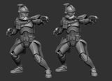 ARC Clone Captain Miniature - SW Legion Compatible (38-40mm tall) Multi-Piece Resin 3D Print - Dark Fire Designs - Gootzy Gaming