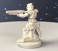 ARC P1 Heavy Rifle Trooper Miniature - SW Legion Compatible (38-40mm tall) Multi-Piece Resin 3D Print - Dark Fire Designs - Gootzy Gaming