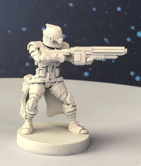 ARC P1 Heavy Rifle Trooper Miniature - SW Legion Compatible (38-40mm tall) Multi-Piece Resin 3D Print - Dark Fire Designs - Gootzy Gaming