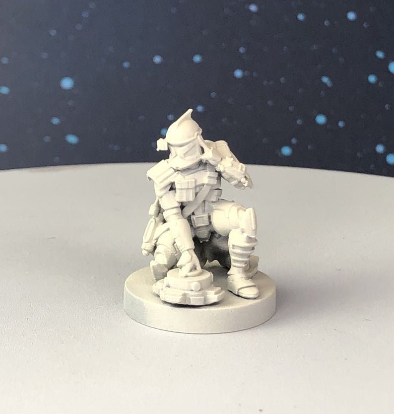 ARC Sonic Charge/Mine Clone Trooper Miniature - SW Legion Compatible (38-40mm tall) Resin 3D Print - Dark Fire Designs - Gootzy Gaming