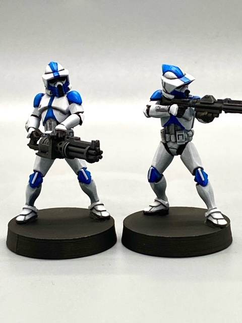 ARF Clone Trooper Heavies miniature - Single or Bundle - SW Legion Compatible (38 - 40mm tall) Multi - Piece Resin 3D Print - Dark Fire Designs - Gootzy Gaming