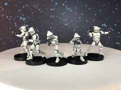 ARF Clone Trooper Squad - SW Legion Compatible (38 - 40mm tall) Multi - Piece Resin 3D Print - Dark Fire Designs - Gootzy Gaming