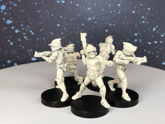 ARF Clone Trooper Squad - SW Legion Compatible (38-40mm tall) Multi-Piece Resin 3D Print - Dark Fire Designs