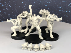 ARF Clone Trooper Squad - SW Legion Compatible (38-40mm tall) Multi-Piece Resin 3D Print - Dark Fire Designs