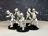 ARF Clone Trooper Squad - SW Legion Compatible (38-40mm tall) Multi-Piece Resin 3D Print - Dark Fire Designs