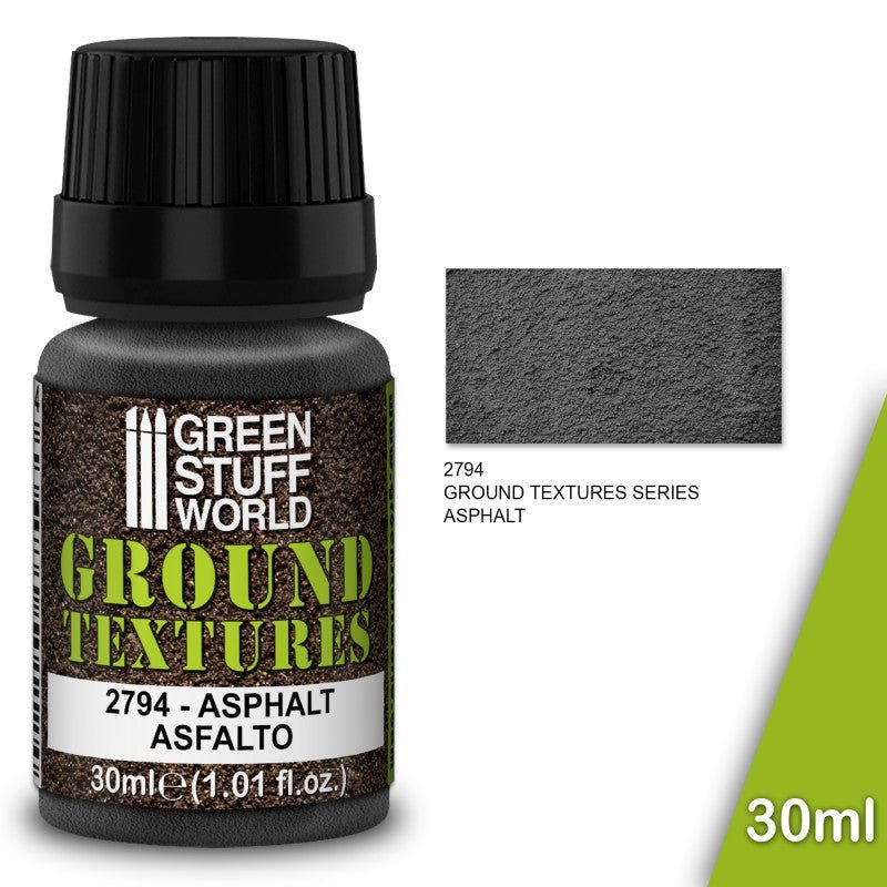 Asphalt - Ground Texture Paste - Green Stuff World - 30 mL bottle - Gootzy Gaming