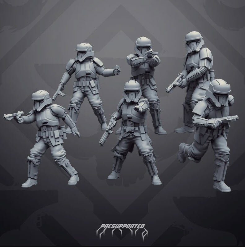 Authority Beach Trooper Guard Squad - SW Legion Compatible Miniature (38-40mm tall) High Quality 8k Resin 3D Print - Skullforge Studios - Gootzy Gaming