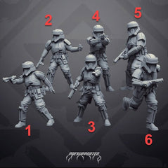 Authority Beach Trooper Guard Squad - SW Legion Compatible Miniature (38 - 40mm tall) High Quality 8k Resin 3D Print - Skullforge Studios - Gootzy Gaming