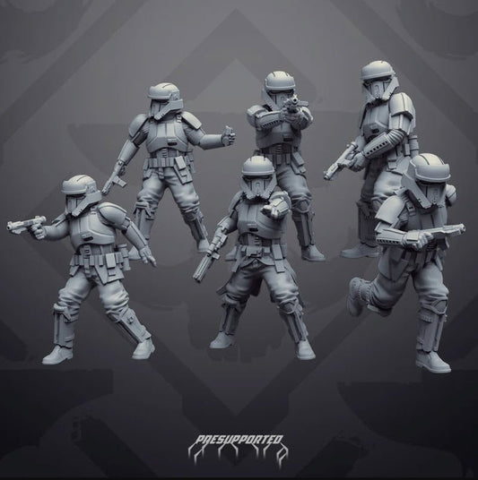 Authority Beach Trooper Guard Squad - SW Legion Compatible Miniature (38 - 40mm tall) High Quality 8k Resin 3D Print - Skullforge Studios - Gootzy Gaming