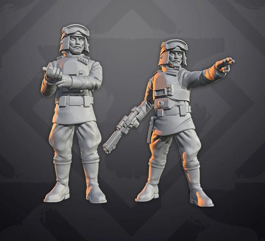Authority Cold Weather Commander Miniature - SW Legion Compatible (38 - 40mm tall) Resin 3D Print - Skullforge Studios - Gootzy Gaming