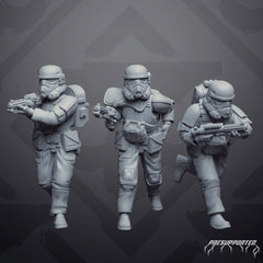 Authority Combat Medic Crew with Blasters - SW Legion Compatible Miniature (38 - 40mm tall) High Quality 8k Resin 3D Print - Skullforge Studios - Gootzy Gaming