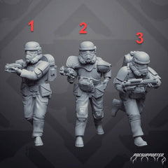 Authority Combat Medic Crew with Blasters - SW Legion Compatible Miniature (38 - 40mm tall) High Quality 8k Resin 3D Print - Skullforge Studios - Gootzy Gaming