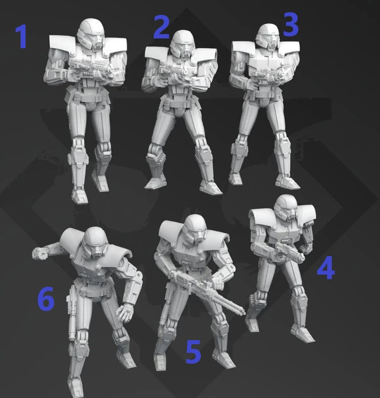 Authority Dominator Troopers - Single Miniature - SW Legion Compatible (38 - 40mm tall) Resin 3D Print - Skullforge Studios - Gootzy Gaming