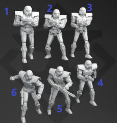 Authority Dominator Troopers - Single Miniature - SW Legion Compatible (38-40mm tall) Resin 3D Print - Skullforge Studios - Gootzy Gaming