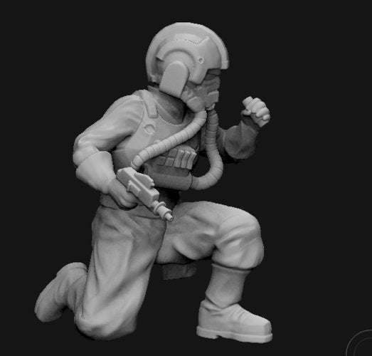 Authority Downed Pilot Miniature - SW Legion Compatible (38 - 40mm tall) Resin 3D Print - Skullforge Studios - Gootzy Gaming