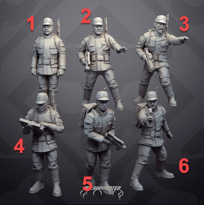 Authority Field Engineers - SW Legion Compatible Miniature (38 - 40mm tall) High Quality 8k Resin 3D Print - Skullforge Studios - Gootzy Gaming