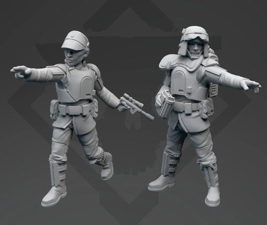 Authority Field Infantry Commander Miniature - SW Legion Compatible (38-40mm tall) Resin 3D Print - Skullforge Studios - Gootzy Gaming